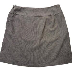 Dressbarn Size 14 Black White Textured Pencil Mini Skirt Career Chic